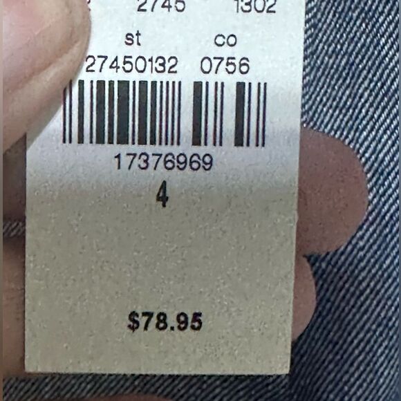 Express Blue Ankle High Rise Belted Linen Blend Pant NWT MSRP $79.98 - Picture 14 of 14